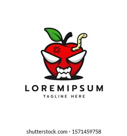 Red Apple. Dental Logo Design. Stock vector for dentist clinic 