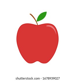 Vektorillustration für Red Apple Design Illustration einzeln bearbeitet