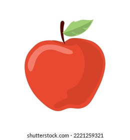 diseño de manzana roja sobre blanco