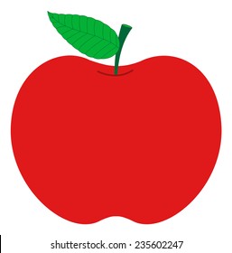 Red Apple Design Vector