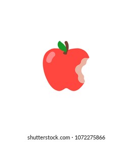 Red apple flat style illustration