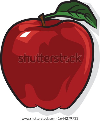 Red apple with fresh taste Stock photo © 