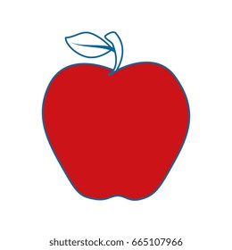 Red apple fruit