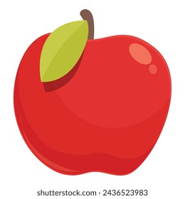 Red apple fruit icon cartoon vector. Runner food sport. Running footwear
