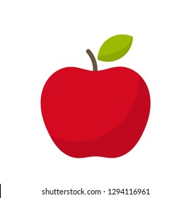 Red apple fruit icon. Vector illustration. Red apple fruit icon. Vector illustration.