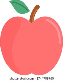 red apple fruit icon vector