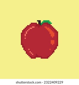 red apple fruit pixel art