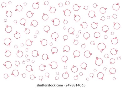 Textura inconsútil del fondo de la fruta roja de la manzana, fruta fresca y bebida, regalo, papel de la caja presente, telón de fondo