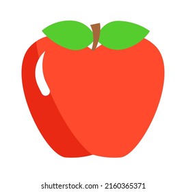 Red Apple Fruit. Vector illustration