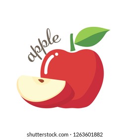 Kids Banner Template Alphabet Letter Apple Stock Vector (Royalty Free ...