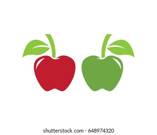 Red Apple And Green Apple Logo