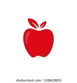 Red apple icon design vector