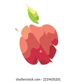 red apple icon design vector