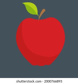 red apple icon illustration .inspiration icon symbol logo