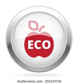 Red Apple icon on chrome web button