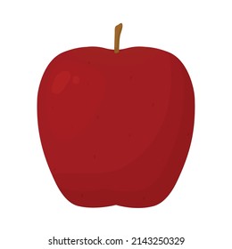 red apple icon on white background