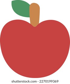 Red apple . Apple Icon in trendy flat style. Icon page symbol for your web site design Apple Icon logo, app. Icon Vector illustration, EPS10.