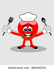 Red apple icon vector design logo