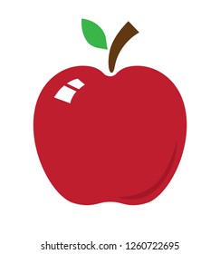 Red apple icon vector illustration design isolated on white eps 10
