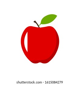 Red apple icon vector illustration. EPS 10