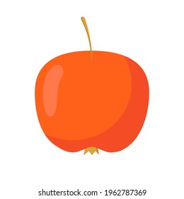 Red apple icon. Vector illustration