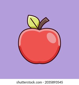 Red Apple Icon Vector illustration