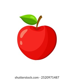 Red Apple icon Vector Illustration isolated on white background