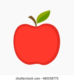 Red apple illustration
