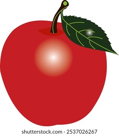 Ilustração Red Apple, Clipart Red Apple 