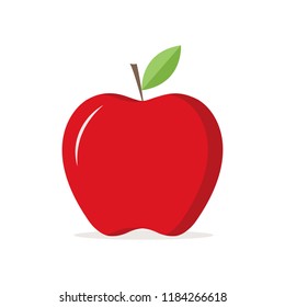 Red Apple Illustration Icon Vector