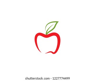 Red apple logo icon