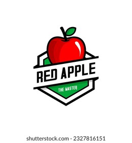 vector del logotipo de manzana roja	