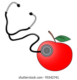 Red apple medicine