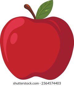 Red Apple. Organic fruit. Icon