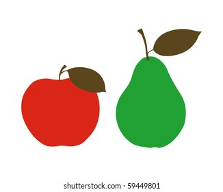 Red apple with pear