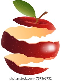 Red Apple Peel - Illustration