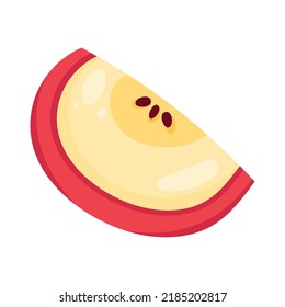 Portionsfruchtsymbol für roten Apfel
