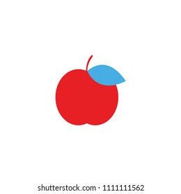 red apple sign vector symbol