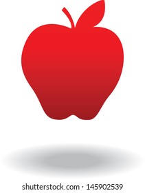 rotes Apfelsymbol