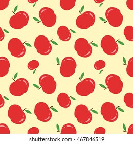 Red apple texture - vector illustration