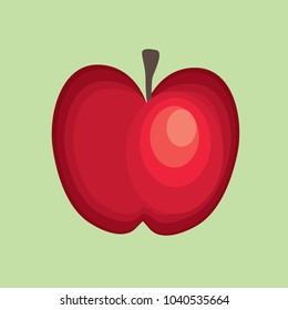 red apple vector