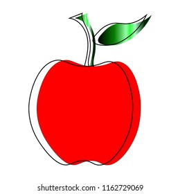 red apple vector