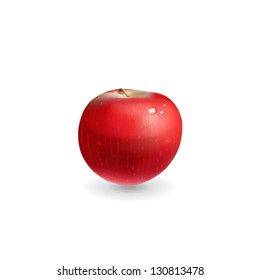 Red apple. Vector