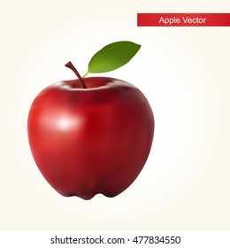 Red Apple Vector 