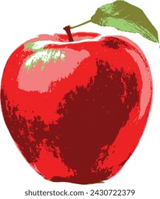 Red Apple Vector Design Illustration