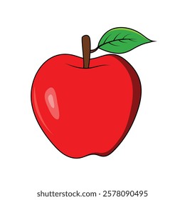 Red apple vector design illustration