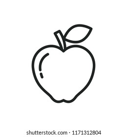 red apple vector icon