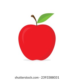 Red apple vector icon. Illustrations vector