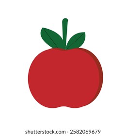 A red Apple vector icon illustrations