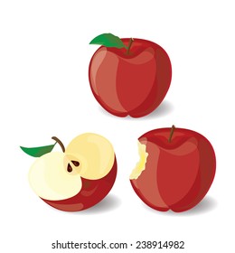 Red Apple vector illustration 1